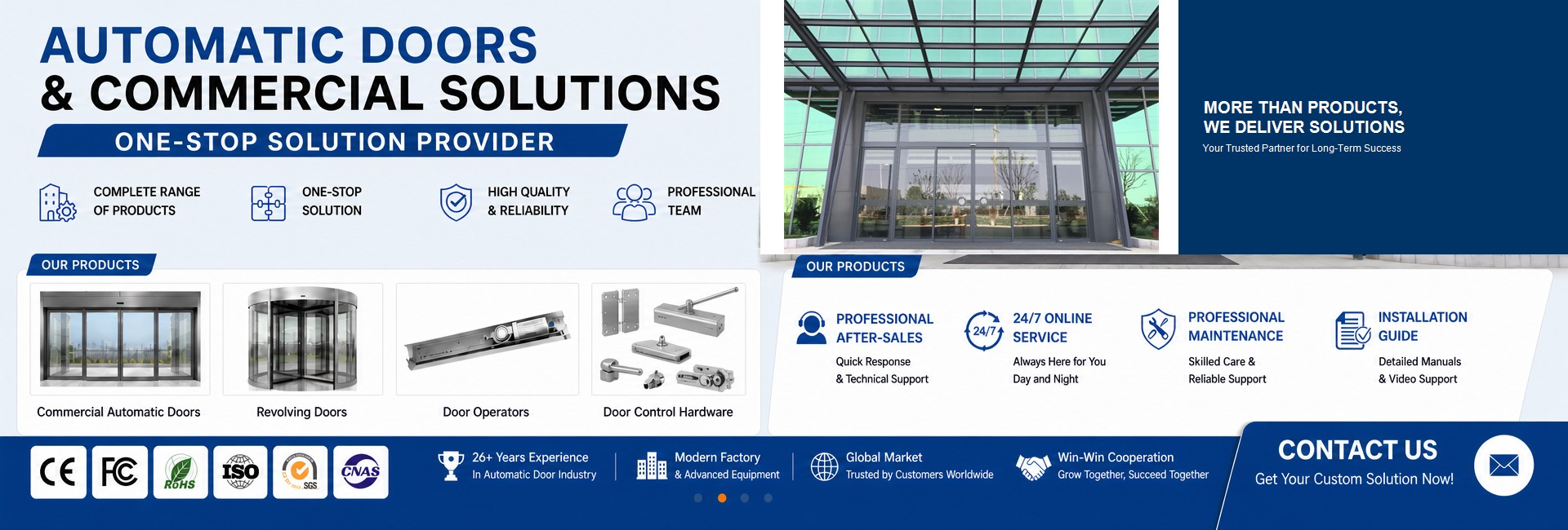 Automatic Doors & Commercial Solutions — One-Stop Solution Provider