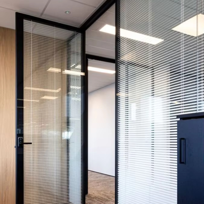 Acoustic Soundproof Office Glass Partition Wall System