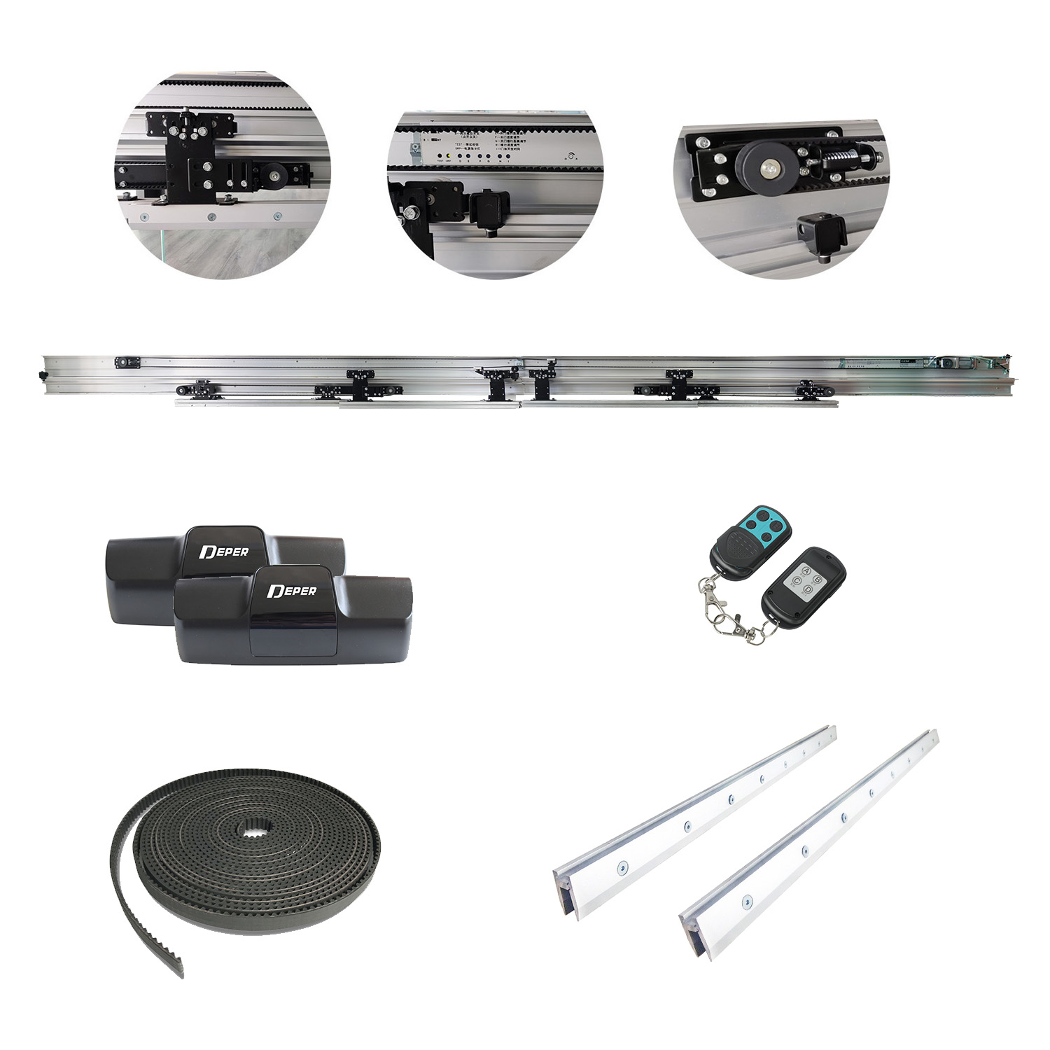 Telescopic Multi-Leaf Overlapping Automatic Sliding Door